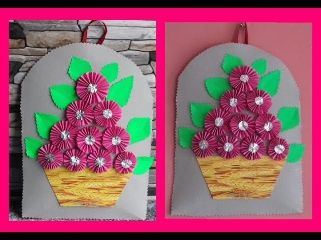 Flower Bouquet wall hanging making-Home Decor