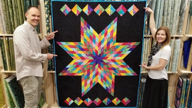 FREE PATTERN + One Jelly Roll = Lone Star Quilt!