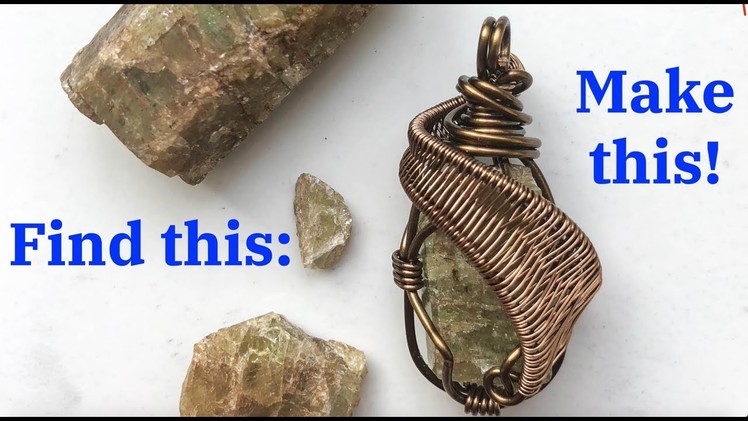 FROM HILLSIDE TO NECKLACE - MAKE NATURAL CRYSTAL PENDANT