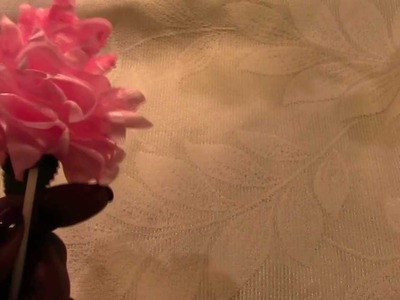 Handmade Flower bouquet using ribbon