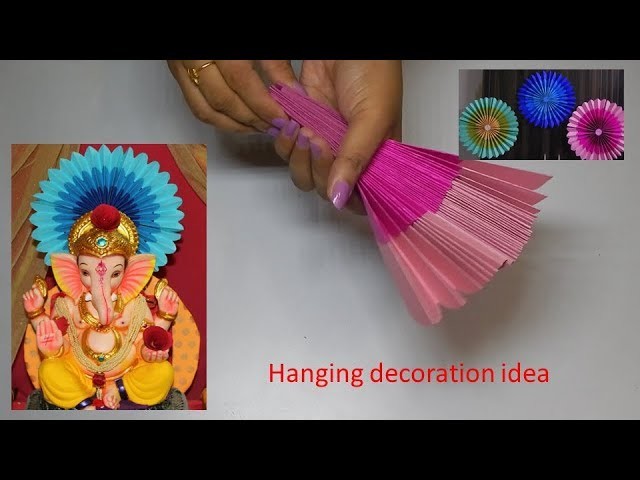 Hanging decoration idea for diwali. Ganpati decoration