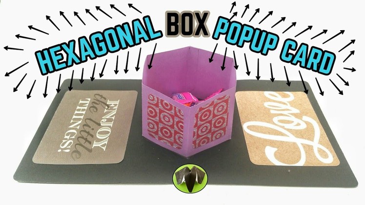 Hexagonal Box Popup Card - DIY Tutorial by Paper Folds - 928