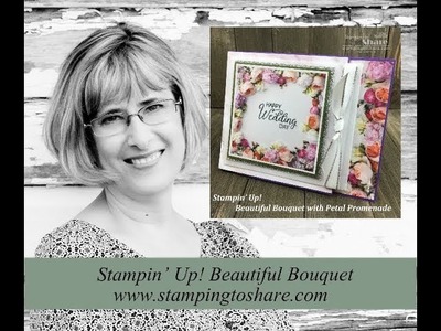 How to Make a Wedding Card Featuring Stampin' Up!  Petal Promenade Designer Paper