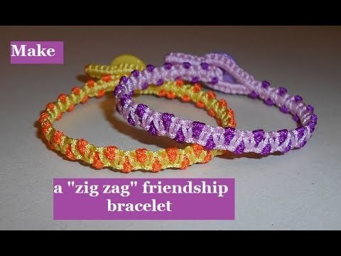 How to Make a "zig zag" Friendship Bracelet