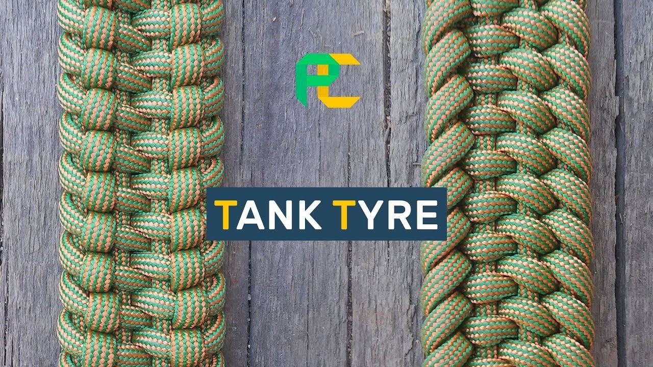 How to make Paracord Bracelet Tank Tyre