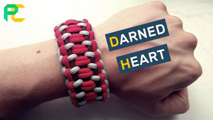 How to make Paracord Bracelet Darned Heart