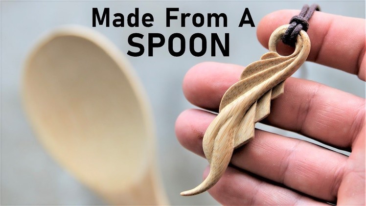 I Carve A Pendant From A Bamboo Spoon