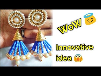 Innovative Eye pin jhumka | Indian Crafty