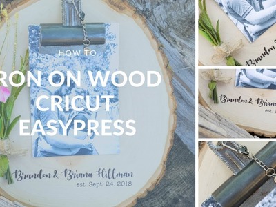 Iron on or HTV on Wood with Cricut EasyPress 2