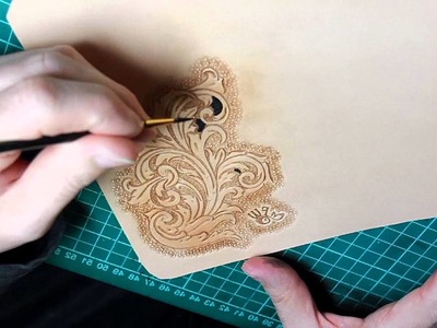 Leather Tooling for Long Wallet