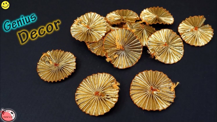 Low Cost ! Quick and Easy Diwali Decoration || GOTA FLOWERS Idea || Festive Decoration Ideas