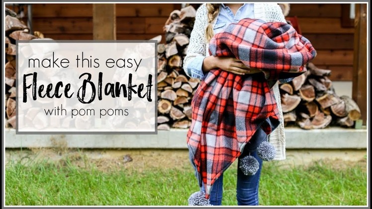 Make this EASY Plaid Fleece Blanket