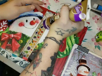 MAKING A CHRISTMAS GREETING CARD JUNK JOURNAL PART 2