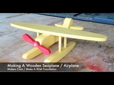 Making A Wooden Seaplane. Airplane