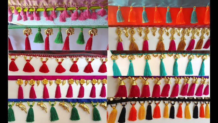 My over all Silk Thread Saree Kuchu.tassels Collection Part -1