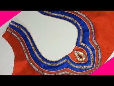 New model blouse design cutting and sttching