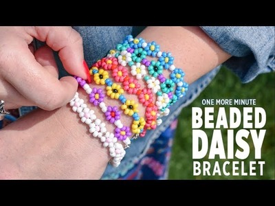 One More Minute: Beaded Daisy Bracelet