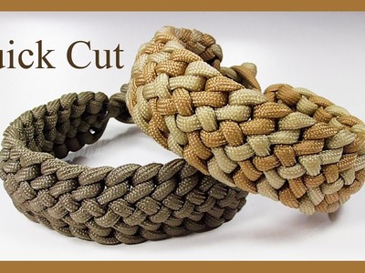 Paracord Bracelet: Radiant Zipper Sinnet Bracelet Design With Knot Clasp - Quick Cut