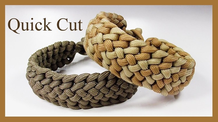 Paracord Bracelet: Radiant Zipper Sinnet Bracelet Design With Knot Clasp - Quick Cut