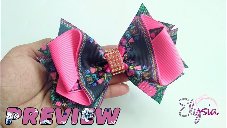 [PREVIEW] Laço Brielle ???? Ribbon Bow ???? DIY by Elysia Handmade
