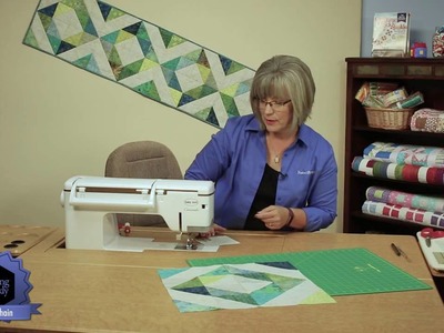 Quilting Quickly: Island Chain - Batik Table Runner Quilt Pattern using Precuts