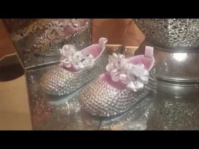 Silver Bling Baby Shoe