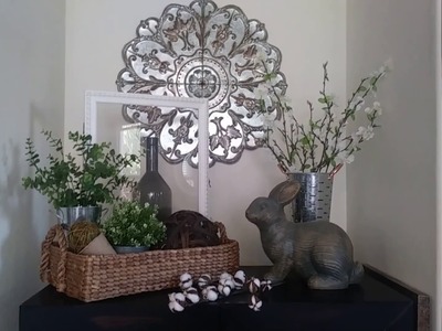 Spring Decorate with Me - My Faux Mantle
