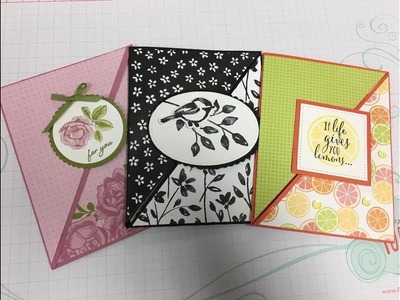 Stampin' Up! Right Angle Fold Over Fun Fold Card