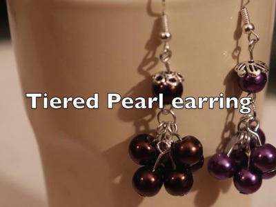 Tiered pearl earring.     #31