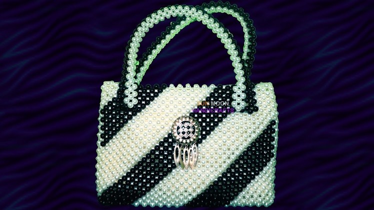 পুতির ব্যাগ. How to attach foam, cloth and chain inside the beaded hand bag.beaded bag(part-2)