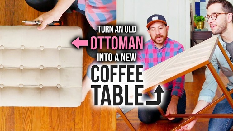 Turn an Old Ottoman into a New Coffee Table! - HGTV Handmade