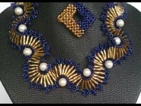 Tutorial on how to make this beautiful bead necklace