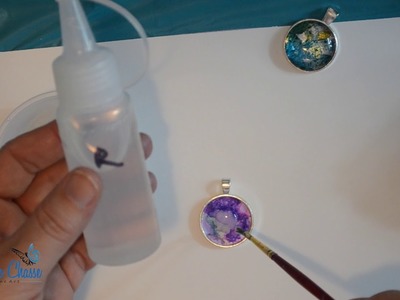 Using Art Resin with Pendants Bezel and Glass Cabochons