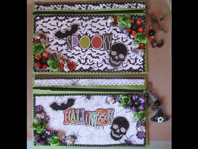 13 Haunted Projects of Halloween #7~ Altered Dollar Tree Pencil Pouch