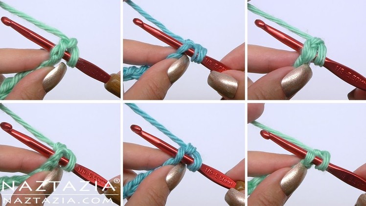 6 Different Ways to Crochet into a Chain by Naztazia