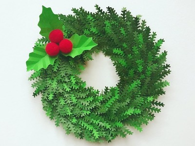 ABC TV | How To Make A Christmas Ornaments Wreath Paper With Shape Punch - Craft Tutorial