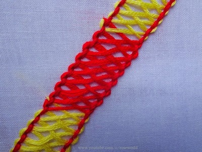 Basic Hand Embroidery Part -70 | Double pekinese stitch