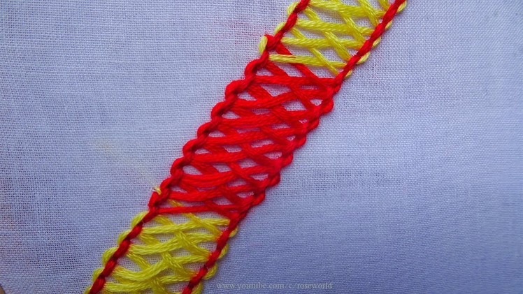 Basic Hand Embroidery Part -70 | Double pekinese stitch