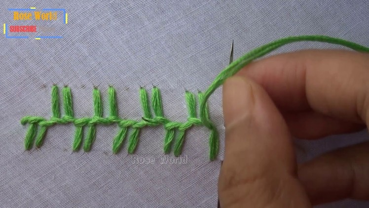Basic hand embroidery part -75 | Embroidery for beginner