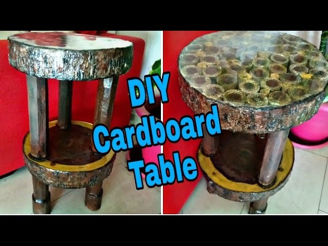 #Cardboardfurniture#Howtomake,
How to make Cardboard table. Wood look table. Cardboard furniture :
