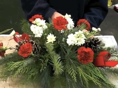 Charvat Florist Making a Christmas Floral Arrangement.m4v