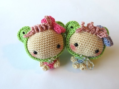 Crochet Amigurumi Doll (dressed as frog) - Part 2