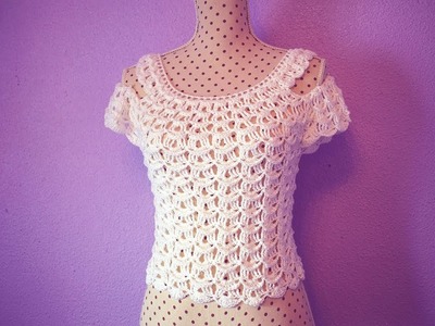 Crochet  blouse for women MAJOVEL CROCHET