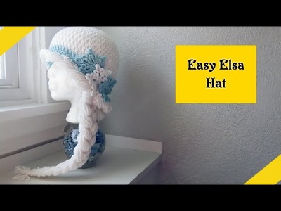 ????Crochet Elsa Hat - Yarn wig