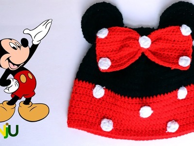 Crochet Mickey Mouse Cap for kids