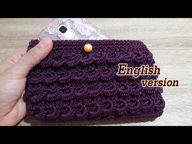 Curry puff crochet | English version | How to crochet mini curry puff phone case
