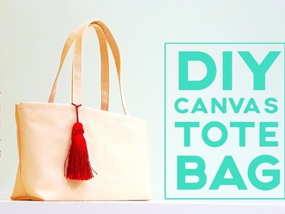 Diy Canvas Tote Bag Tutorial | Sewing Step By Step #HandyMum ❤❤
