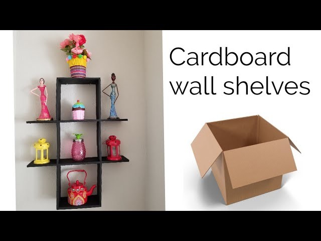 DIY Cardboard Shelves | best out of waste idea