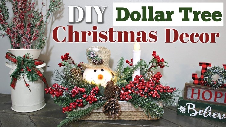 DIY Dollar Tree Christmas Decor | Dollar Tree Lighted Christmas DIY | Lighted Christmas Basket