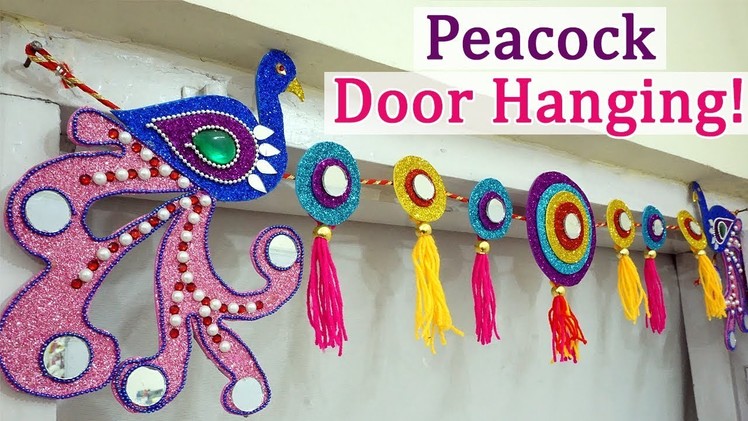 DIY Door Hanging Decoration | Peacock Design Wall Decoration | Door Hanging Idea